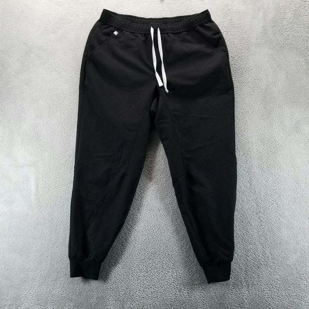 FIGS Pants Mens L Short Black Tansen Jogger Scrub Technical Stretch Workwear